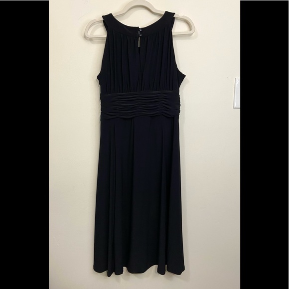 Dressbarn Collection Women's Size 10 Black Dress Jewleled Neckline Sleeveless - Picture 10 of 13